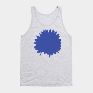 Abstract Flower Cornflower Royal Blue Tank Top